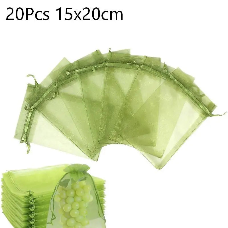 Breathable Mesh Drawstring Bags 20/50-Pack – Produce Storage Mesh Storage Bags SPOT 20Pcs 15x20cm