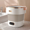 15L Portable Collapsible Washing Machine with Spin Dryer Portable Washing Machine SPOT WHITE US