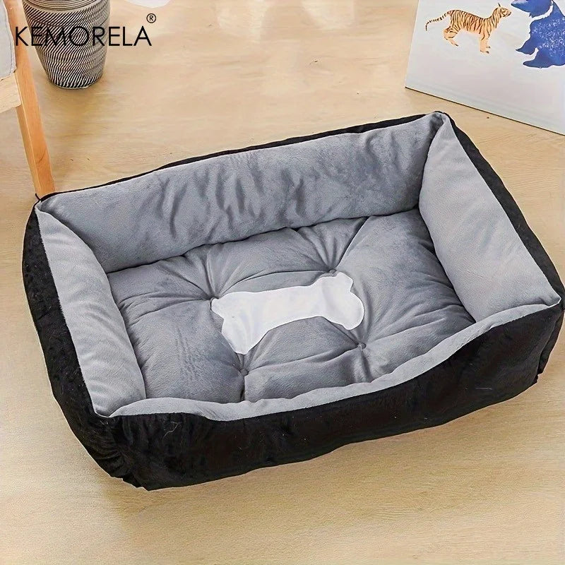 KEMORELA Plush Dog Bed | PP Fill | Small to Large Breeds Plush Dog Bed SPOT
