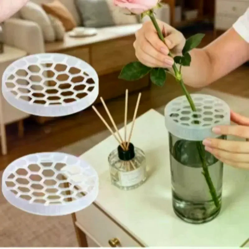 Reusable Vase Grid Insert – DIY Flower Arrangement Holder Floral Arrangement Tool SPOT