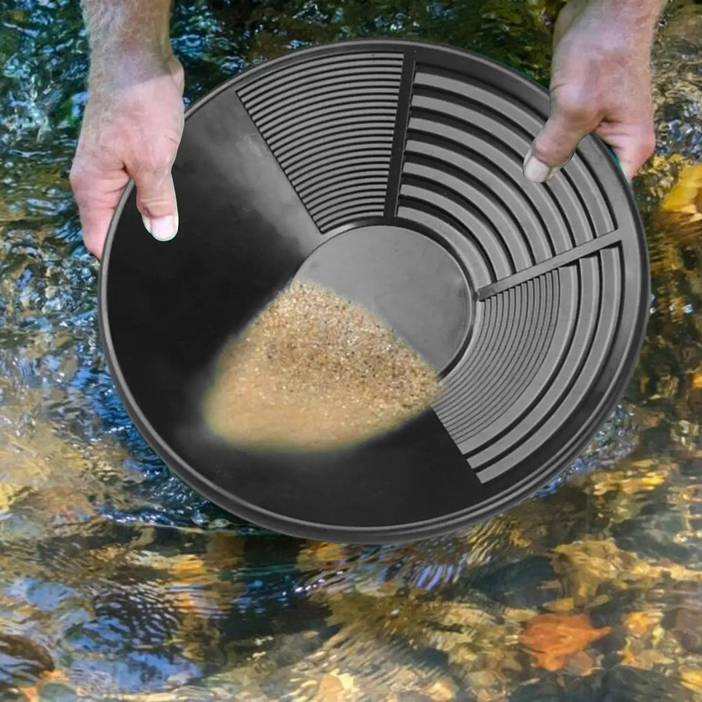 35cm Ergonomic Gold Panning Pan – Portable Plastic Mining Basin Gold Panning Pan SPOT