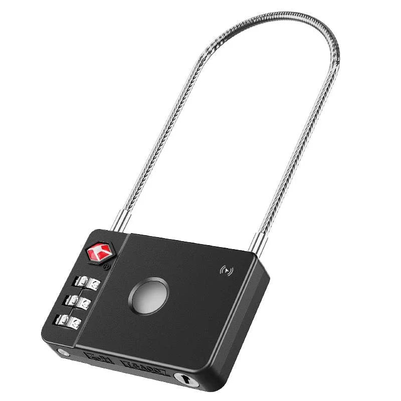 Resettable 3-Digit Combination Padlock – Waterproof Luggage Lock Combination Padlock SPOT Black