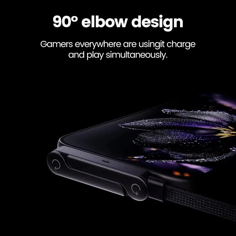 2-in-1 USB-C Phone Stand & 240W Fast Charging Cable, Foldable Charging Cable Stand SPOT