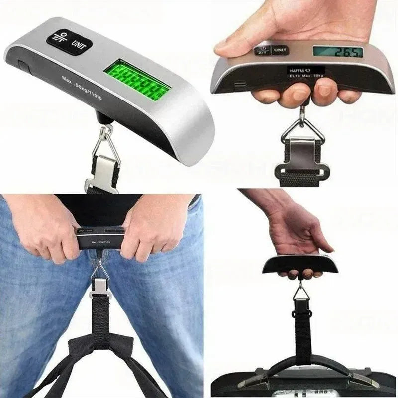 Digital Luggage Scale 50kg 110lb – Portable Hanging Travel Scale Digital Luggage Scale SPOT