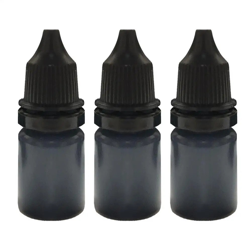 3-Pack 10ml Black Stamp Ink Refills – Privacy Security Seal Stamp Ink Refill SPOT 10ml