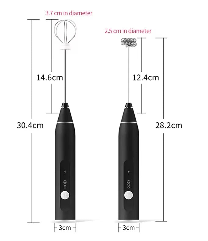 USB Rechargeable Electric Milk Frother Wand – Coffee Foam Maker Milk Frother Wand SPOT