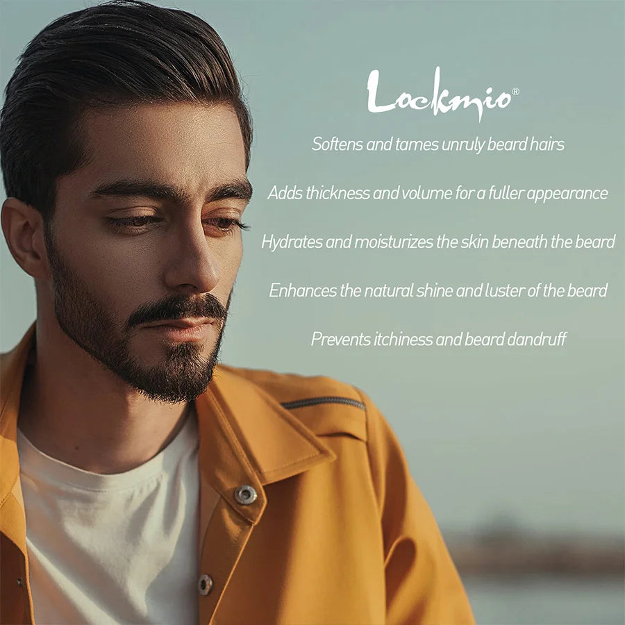 Lockmio Vanilla Beard Balm – Soften, Style & Moisturize Beard Balm Wax SPOT