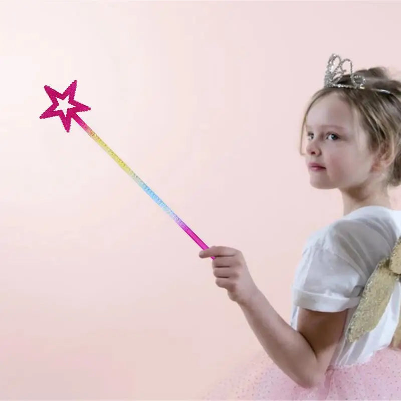 Star Fairy Wand for Girls – Princess Costume Magic Wand Prop Costume Wand Prop SPOT