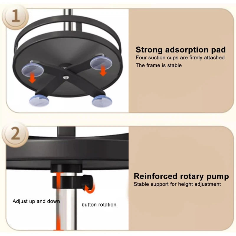 360° Rotating Spice Rack Turntable – Countertop Organizer Rotating Kitchen Organizer SPOT
