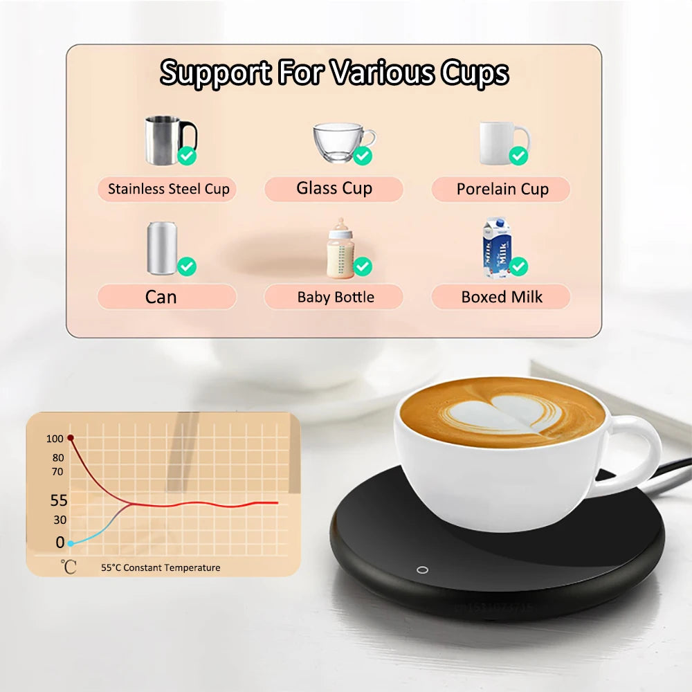 USB Mug Warmer – Thermostatic Coffee & Tea Heating Coaster USB Mug Warmer SPOT