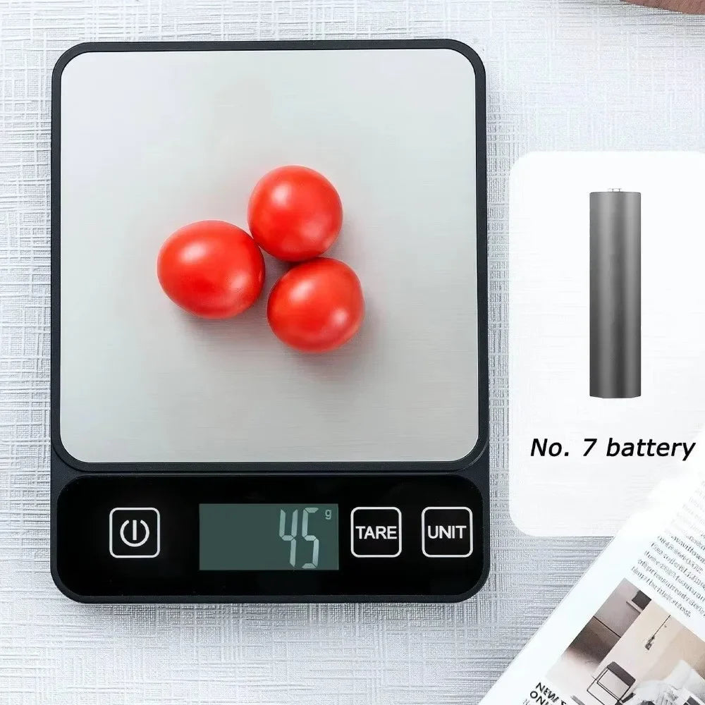 LCD Digital Kitchen Scale 10kg/1g – Precision Food & Baking Digital Kitchen Scale SPOT