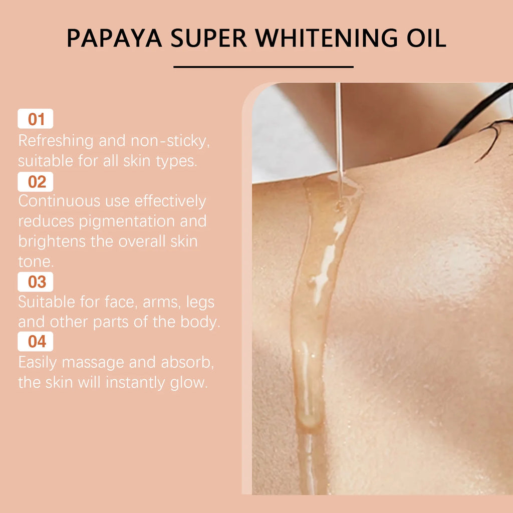Papaya Brightening Body Oil – Moisturizing & Nourishing Skin Brightening Body Oil SPOT