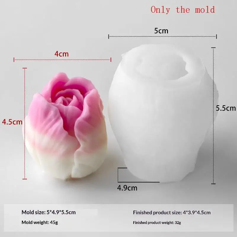 Tulip Silicone Mold – Candle, Resin, Soap & Chocolate Silicone Craft Mold SPOT A6