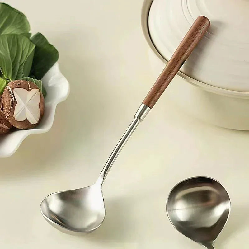 Stainless Steel Long Handle Spoon – Stirring, Soup & Dessert Kitchen Spoon SPOT