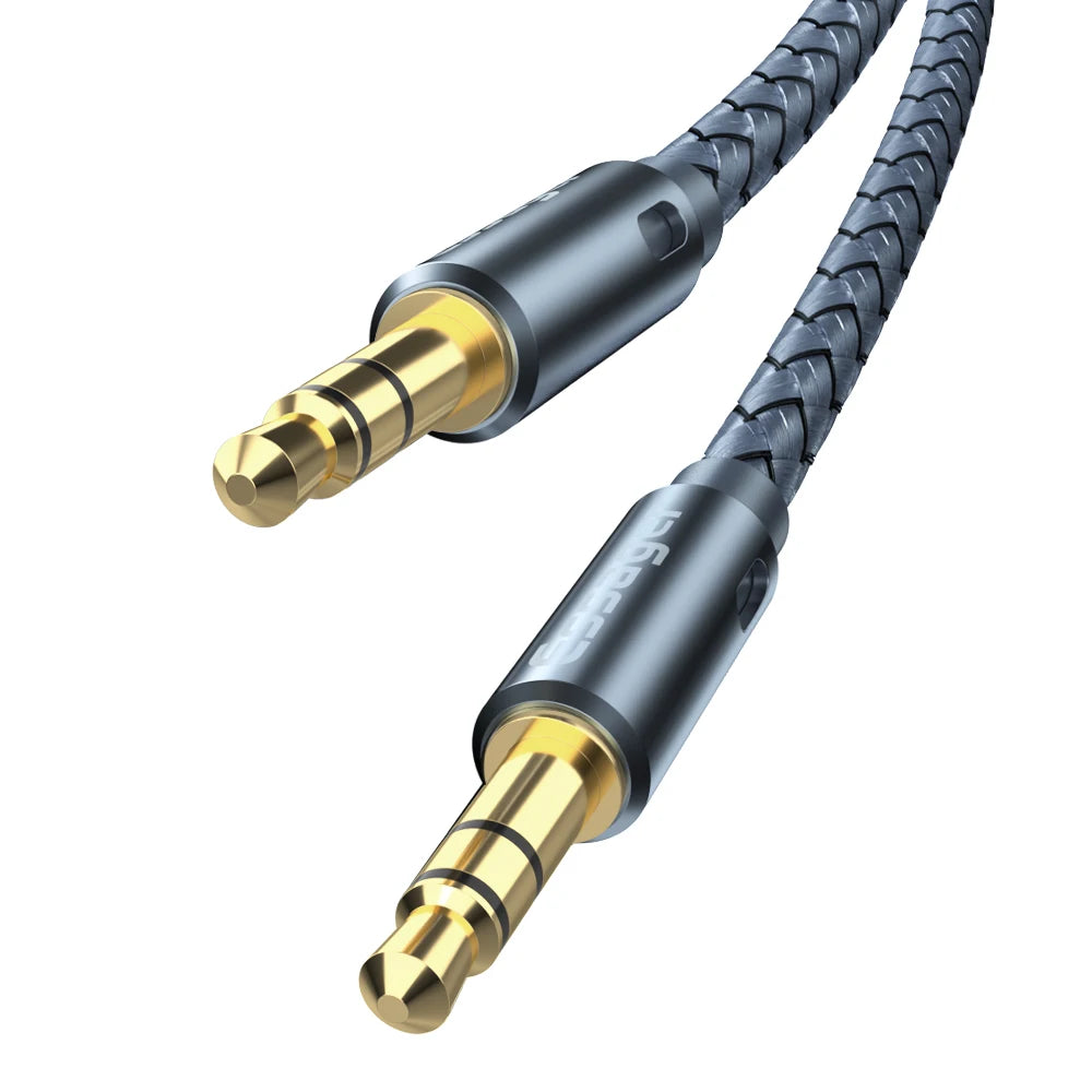 Essager 3.5mm AUX Audio Cable Male to Male Jack – Dark Gray AUX Audio Cable SPOT Dark Gray 1.2m