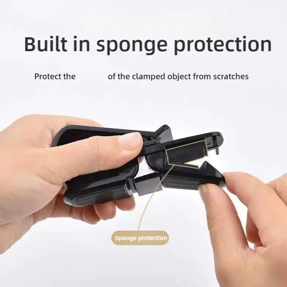 Car Sun Visor Glasses Clip – 3-in-1 Carbon Fiber Holder Car Visor Organizer SPOT