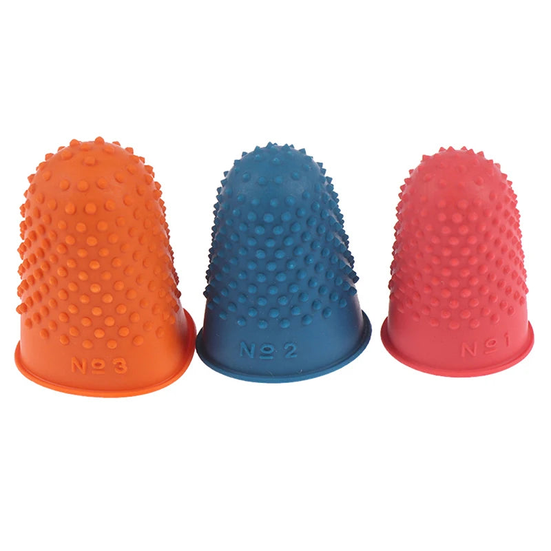 5-Pack Rubber Thimbles – Multi-Size Fingertip Guards for Sewing Sewing Thimble Set SPOT