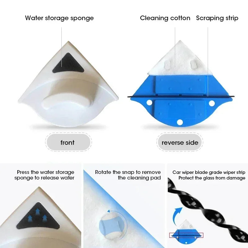Magnetic Double-Sided Window Cleaner – 3–8mm Glass, Anti-Drop Window Cleaning Tool SPOT