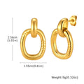 Geometric Dangle Earrings – 18K Gold Plated Statement Jewelry Dangle Earrings SPOT ED-953G