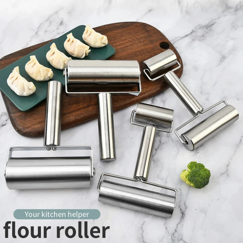 Stainless Steel Rolling Pin – Double-Sided Dough Roller Rolling Pin SPOT