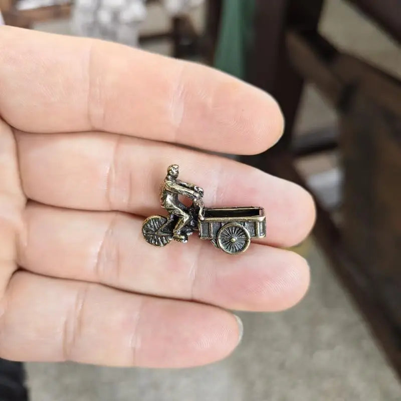 Vintage Metal Tricycle Figurine | Antique Bronze Desktop Decor Decorative Figurine SPOT
