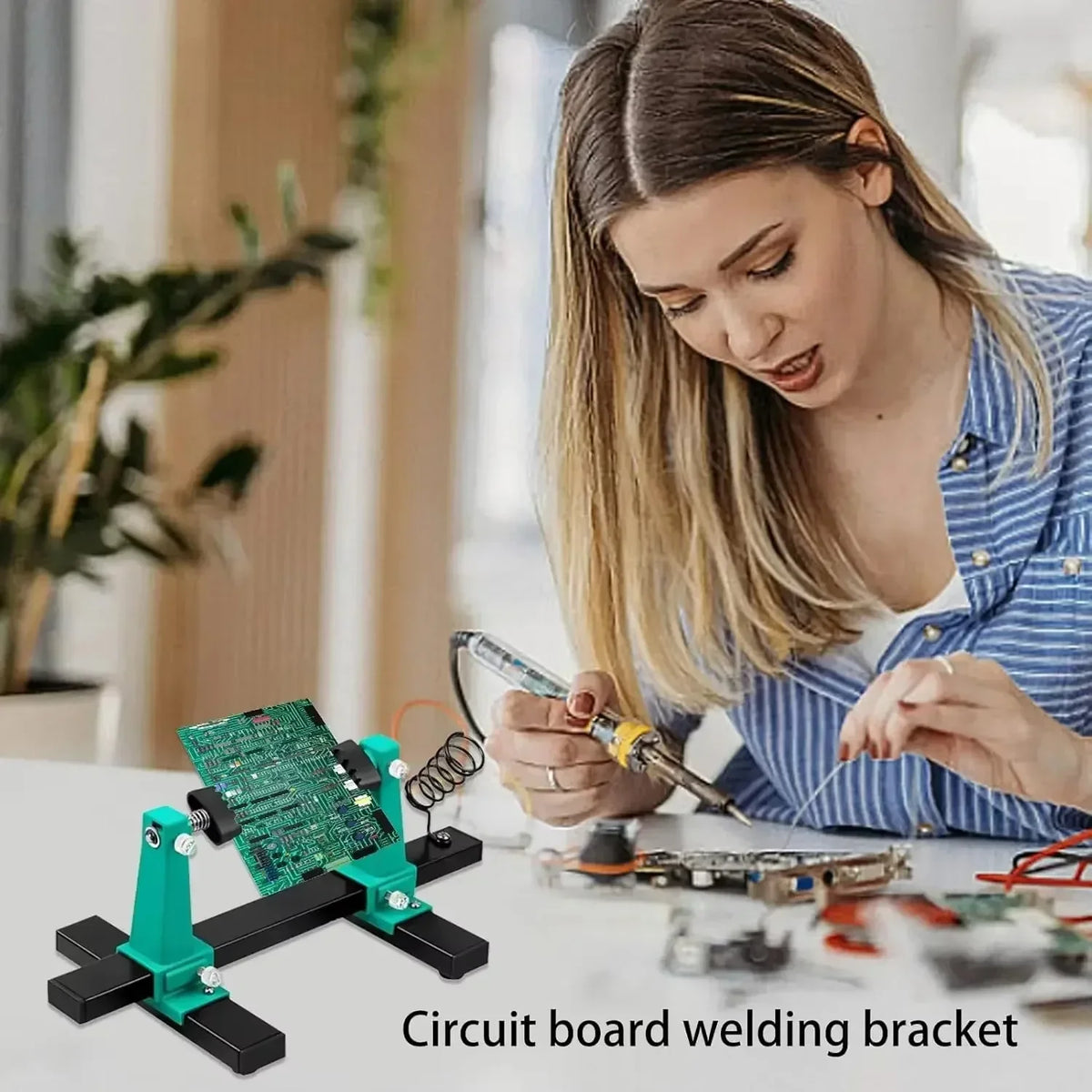 360° Adjustable PCB Holder Jig – Soldering Assembly Stand Clamp PCB Soldering Stand SPOT