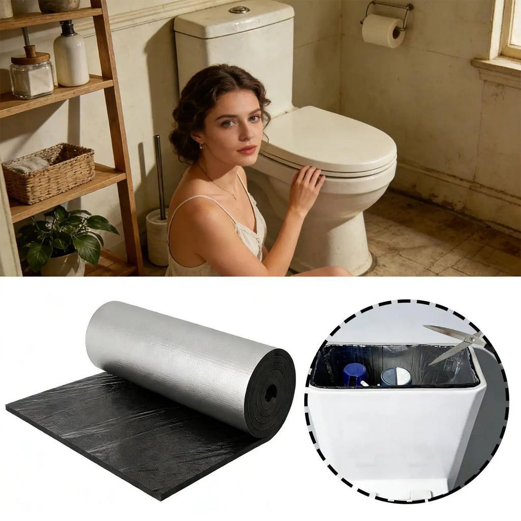 Toilet Tank Insulation Liner – Self-Adhesive Anti-Condensation Kit Toilet Tank Liner SPOT