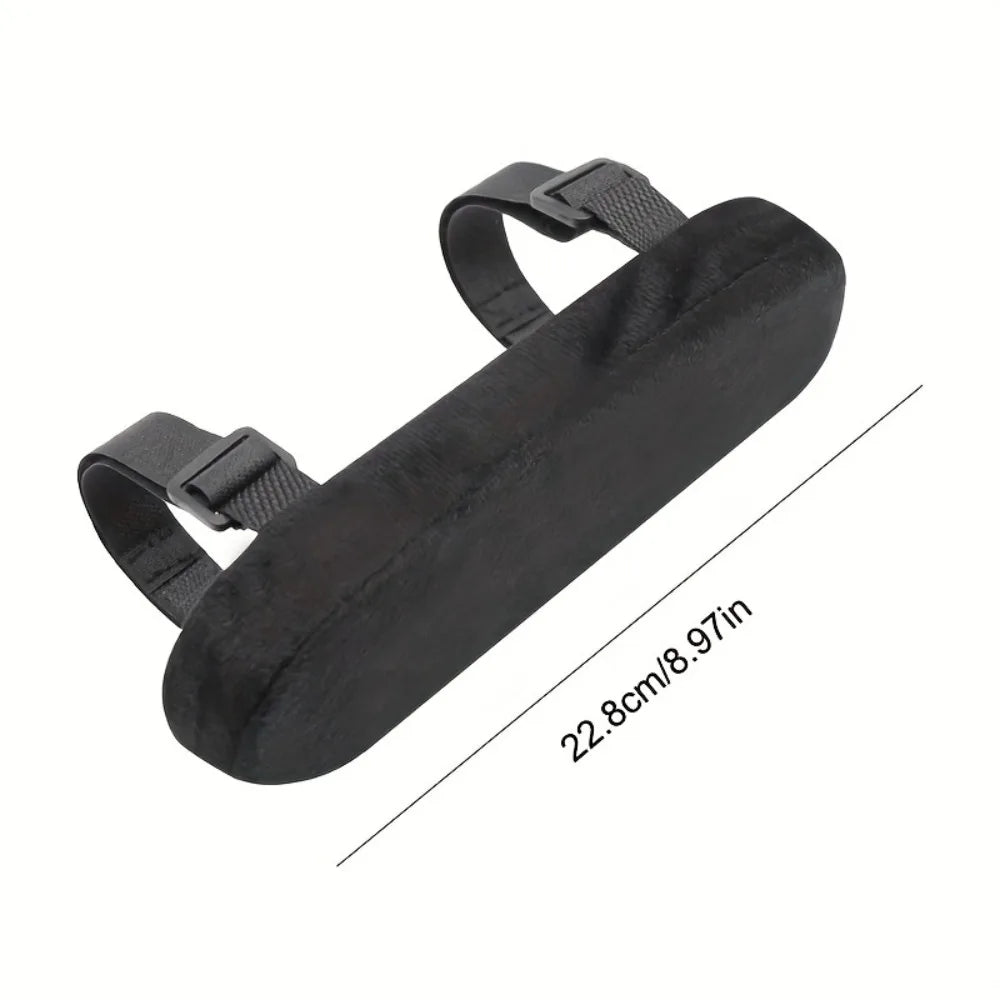 Memory Foam Armrest Pad – Elbow & Wrist Cushion for Office Chair Chair Armrest Pad SPOT black