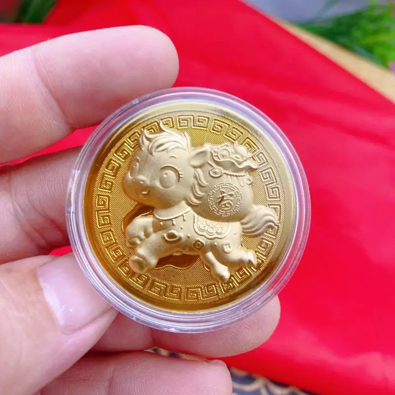 2026 Year of the Horse Commemorative Metal Coin | Lucky Zodiac Commemorative Coin SPOT A6