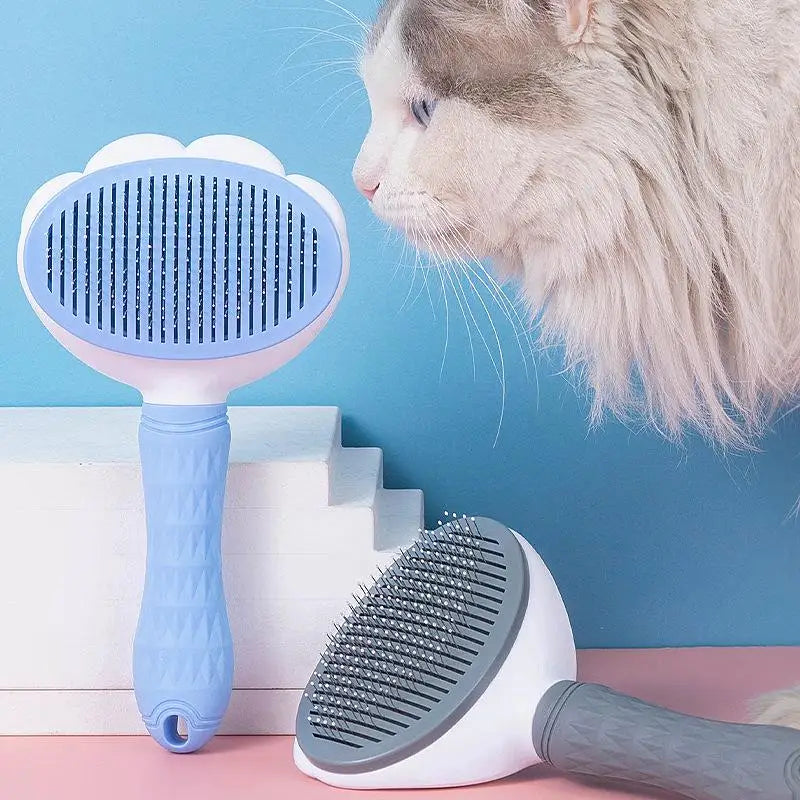 Self-Cleaning Pet Dematting Comb – Dog & Cat Grooming Brush Pet Grooming Comb SPOT