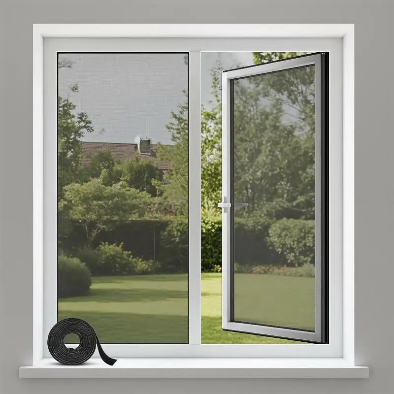 Cut-to-Fit Window Insect Screen – No-Drill Velcro Install Window Insect Screen SPOT