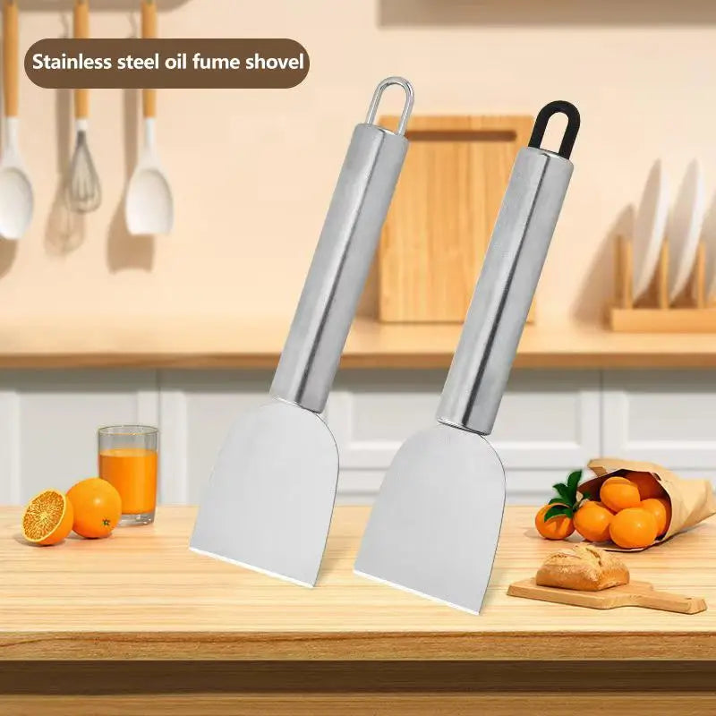 2-Pack Stainless Steel Cleaning Scraper – Multi-Use Home Tool Cleaning Scraper SPOT