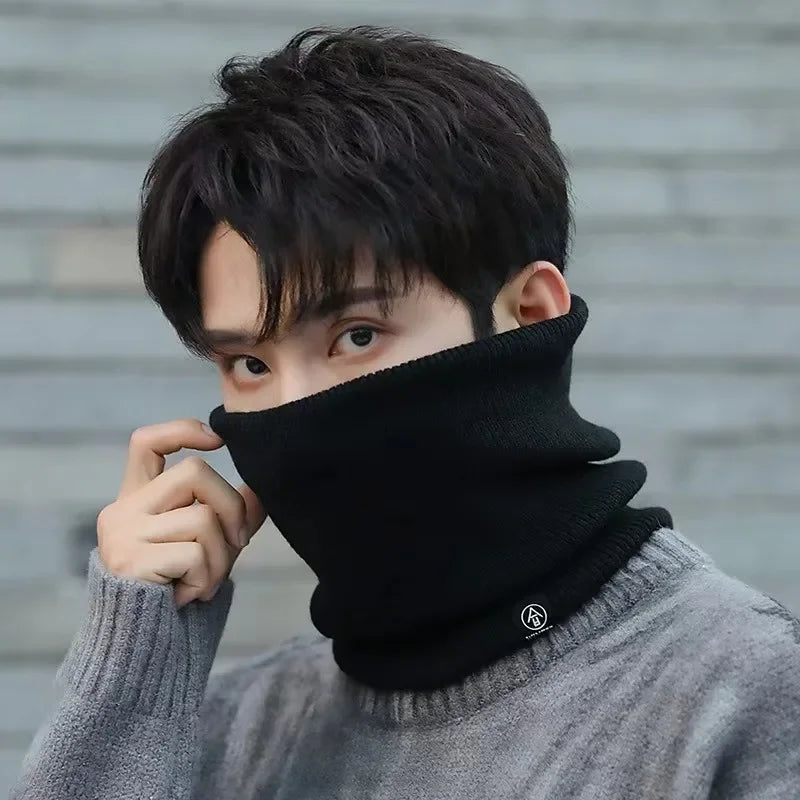 Knitted Neck Warmer Scarf – Soft Fleece Winter Collar, Men & Women Neck Warmer Scarf SPOT
