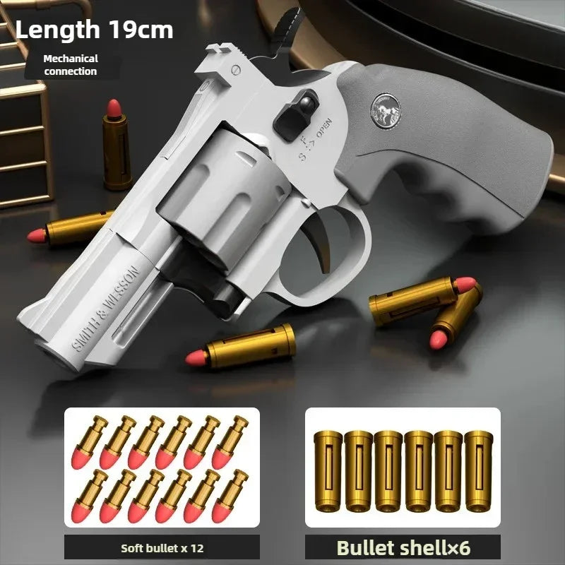 ZP5 357 Revolver EVA Soft Dart Toy Gun – Kids & Adults Soft Dart Toy Gun SPOT ZP5-Grey-19cm
