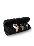 3-Slot Watch Travel Case – Rigid Nylon Watch Organizer Box Watch Travel Case SPOT 4 grids