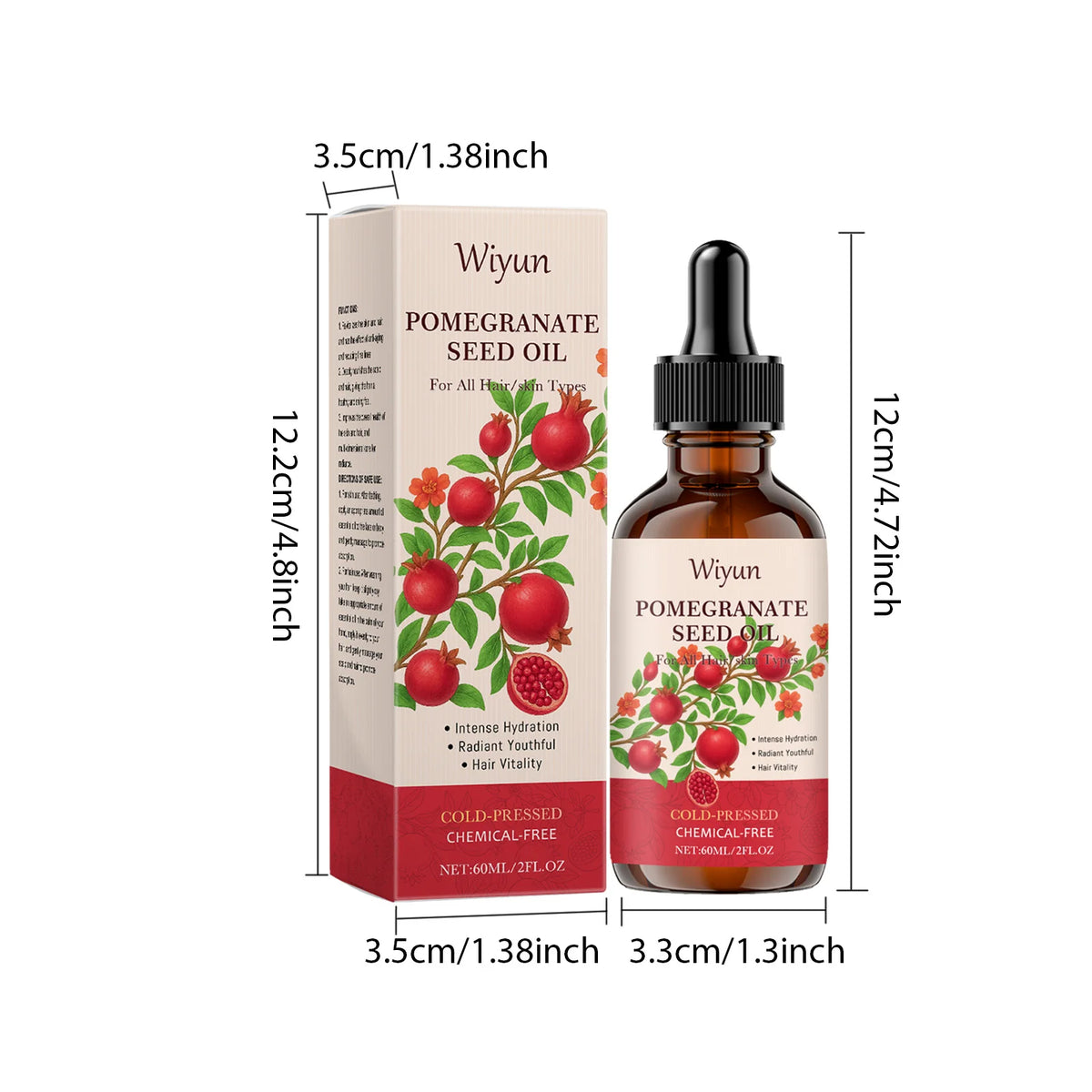 WIYUN Pomegranate Seed Oil – Hydrating Body & Hair Oil 60ml Body & Hair Oil SPOT