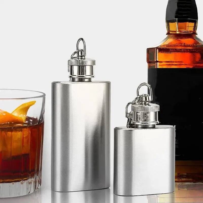 Stainless Steel Hip Flask with Funnel Cap – 1–8 Oz Sizes Hip Flask SPOT