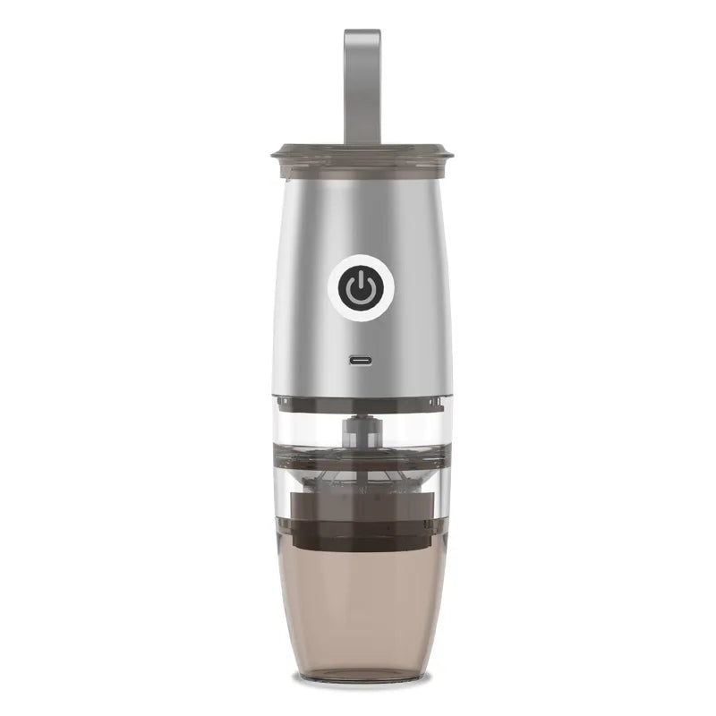 DUTRIEUX Conical Burr Coffee Grinder – USB Rechargeable Burr Coffee Grinder SPOT 5-silver USB Type-C