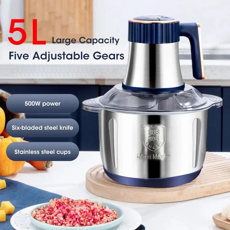 NOCCLILI 5L Electric Meat Grinder & Food Processor 500W Electric Food Processor SPOT