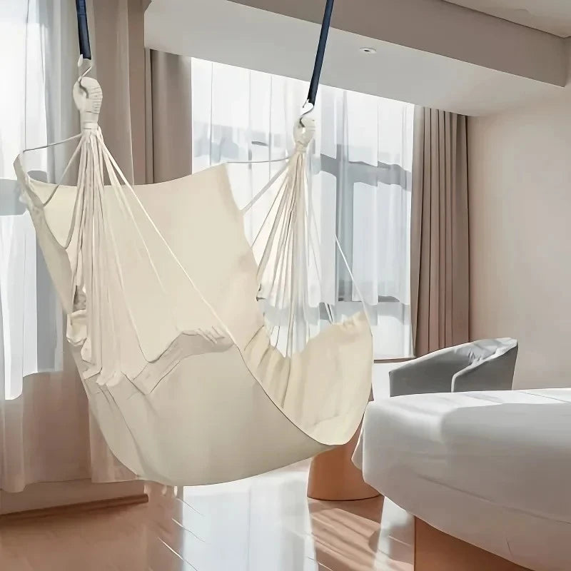 Canvas Hammock Chair Swing with Storage Bag – Anti-Rollover Hammock Chair Swing SPOT