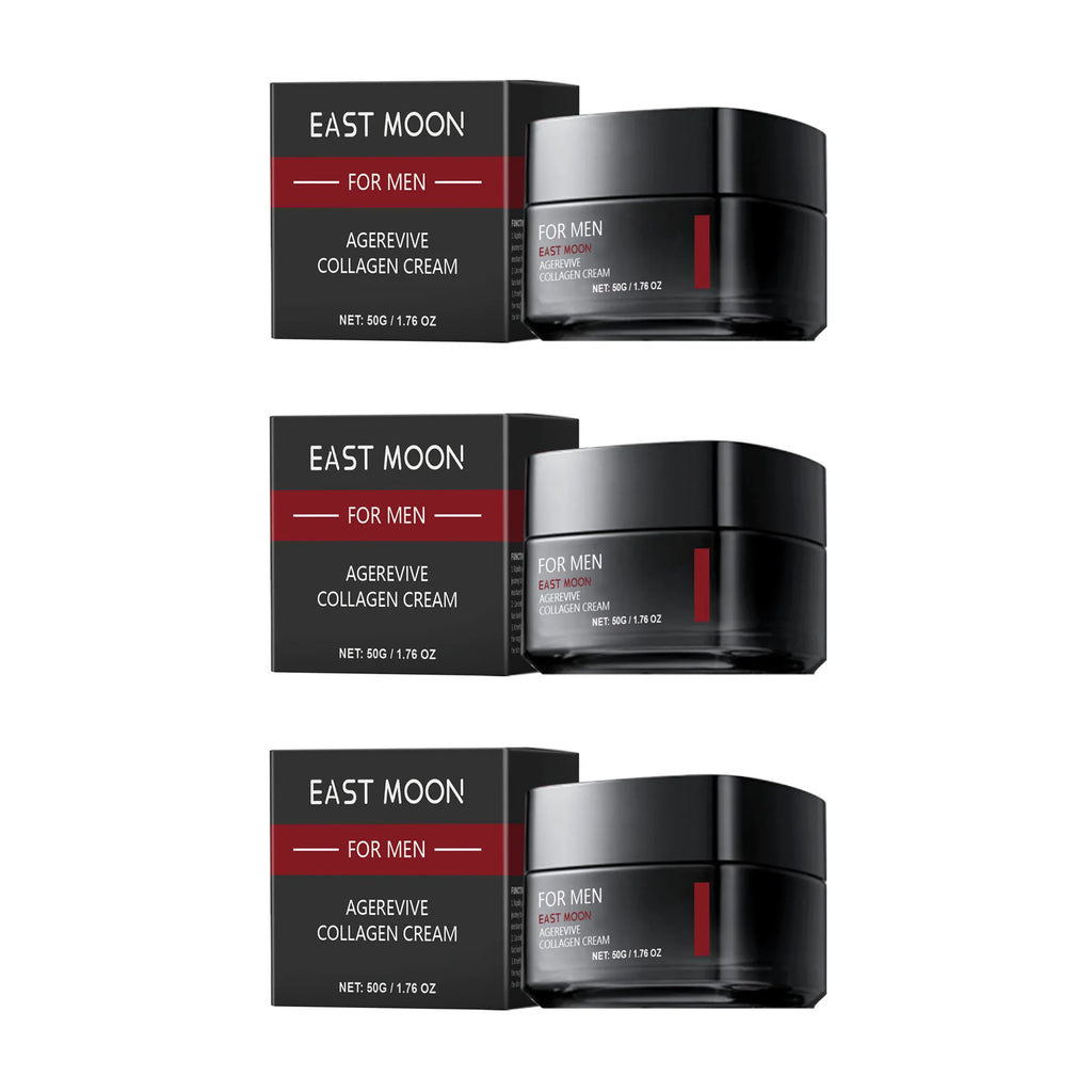 Men's Hyaluronic Acid Face Cream – Hydrating & Brightening Men's Face Cream SPOT 3 x 50g Boxed
