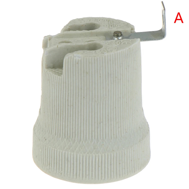 E27 Ceramic Light Bulb Socket Holder – High-Temp Screw Base Lamp Socket Holder SPOT A