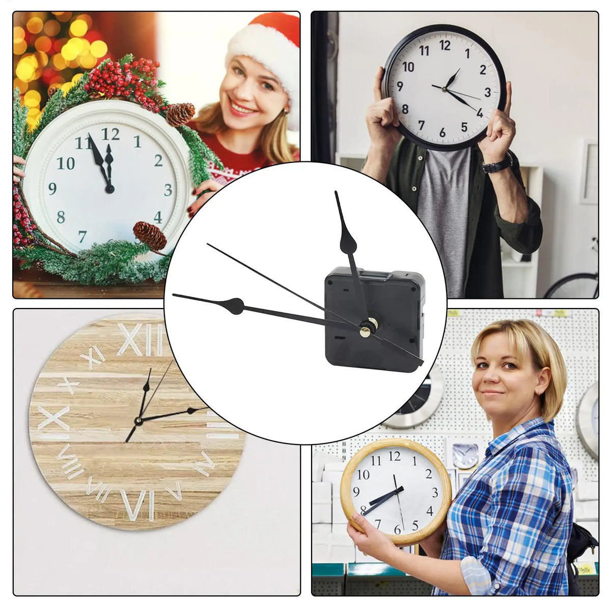 Silent Wall Clock Movement Mechanism – Battery DIY Repair Kit Clock Movement Kit SPOT