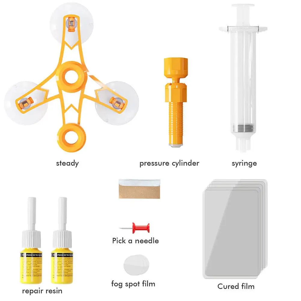 DIY Windshield Glass Repair Kit – Nano Crack & Scratch Fix Glass Repair Kit SPOT