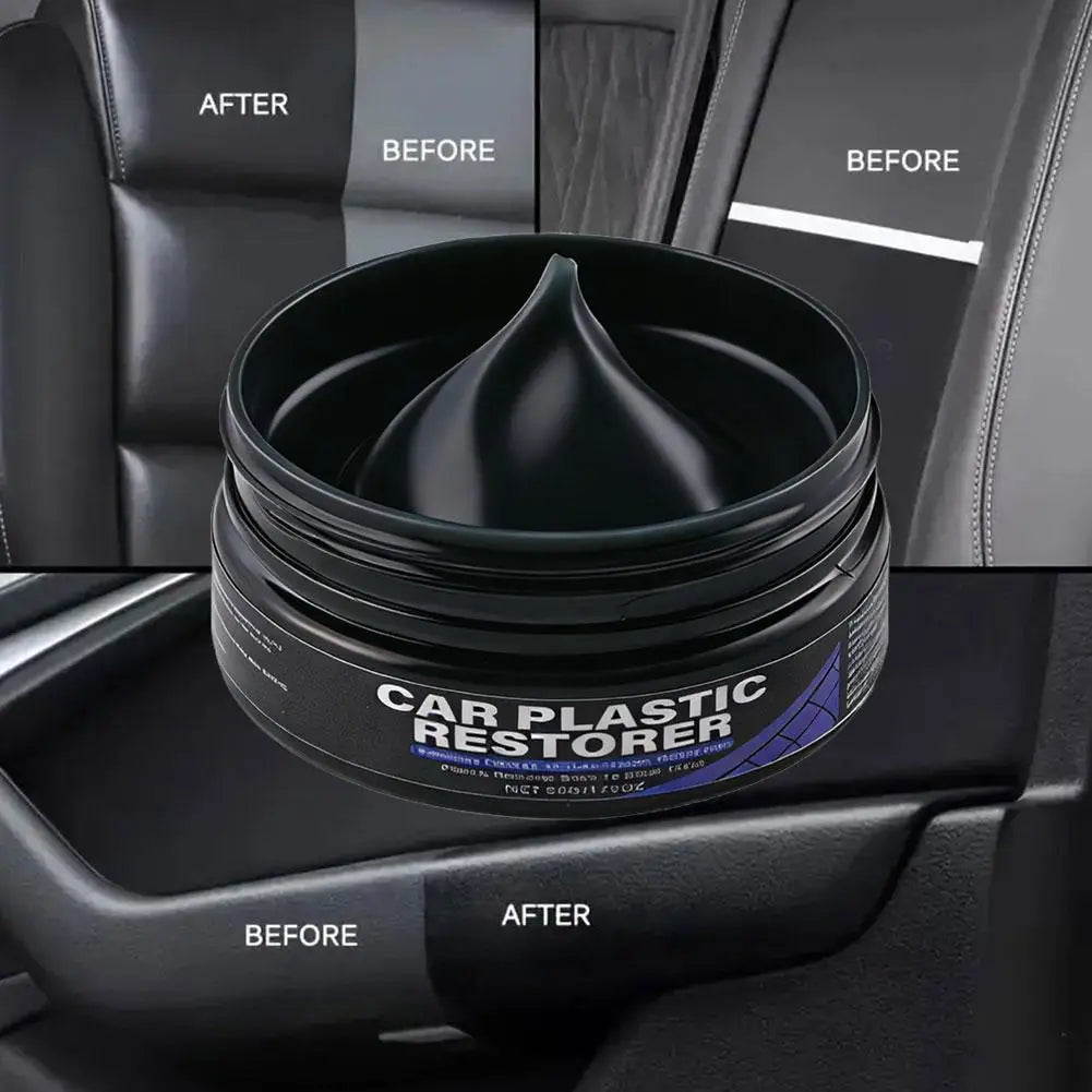 Car Interior Restorer Wax – Dashboard & Plastic Polish Paste Car Interior Polish SPOT