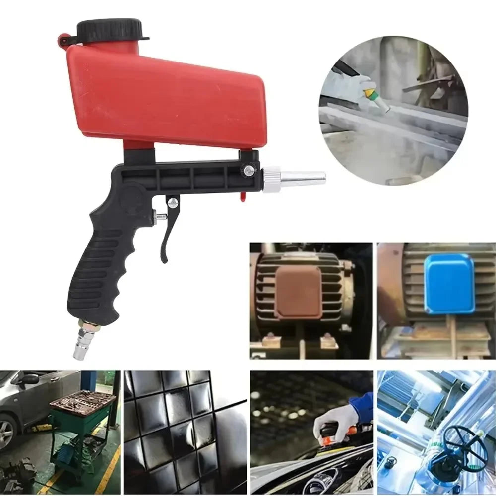 Adjustable Handheld Sandblasting Gun – Portable Gravity Blaster Sandblasting Gun SPOT
