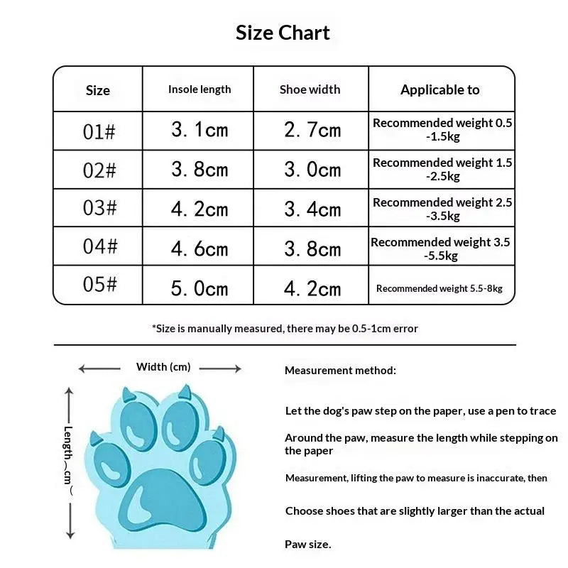 Breathable Mesh Dog Shoes 4-Pack – Non-Slip Small Dog Sandals Dog Shoes SPOT