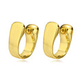 14K Gold Plated Geometric Huggie Hoop Earrings | Hypoallergenic Huggie Hoop Earrings SPOT Default Title