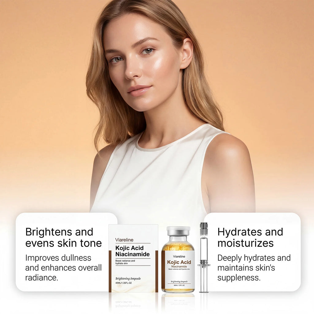 VIARELINE Niacinamide Kojic Acid Brightening Ampoule Serum 40ml Brightening Face Serum SPOT