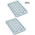 Round Ice Ball Maker Tray with Lid – 33-Grid Diamond Mold Ice Ball Maker Tray SPOT 2PCS Blue